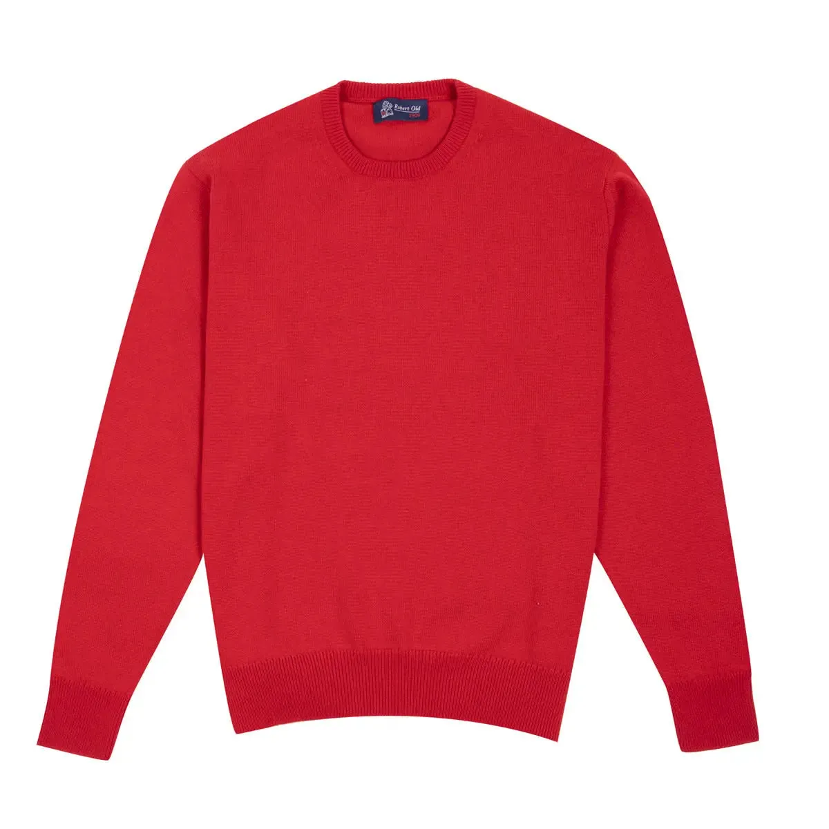 Ruby Red Tiree 4ply Crew Neck Cashmere Sweater