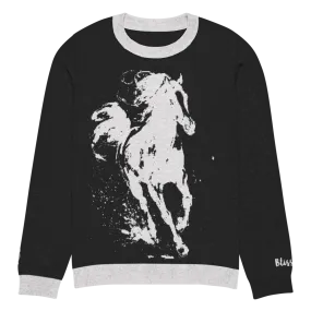 Running Horse Personalized Knit Sweater