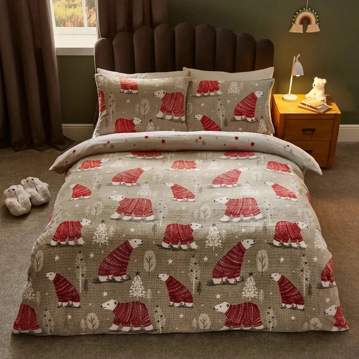 silentnight healthy growth duvet set - hygge bear