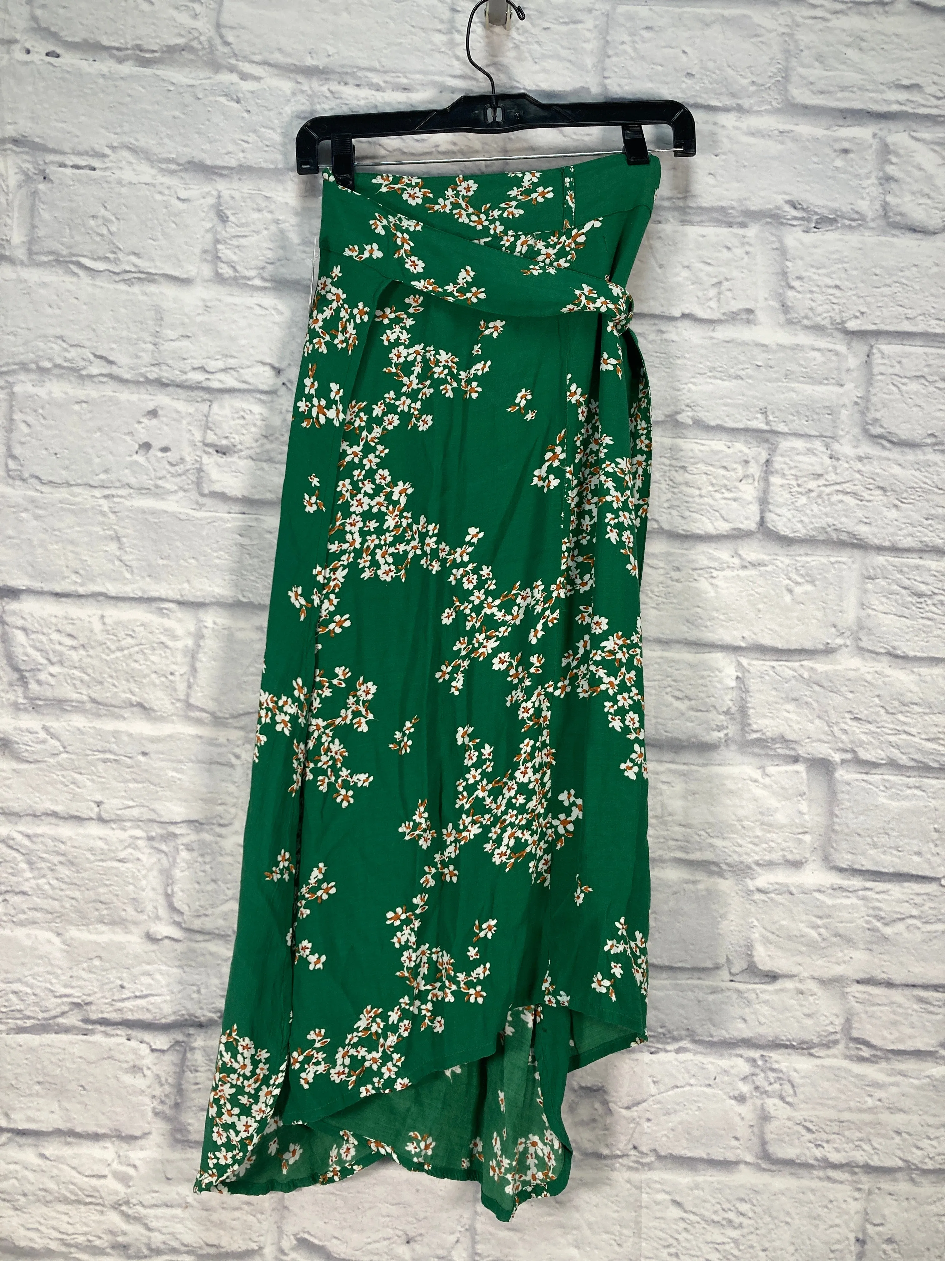 Skirt Maxi By Faithfull The Brand In Green & White, Size: 2