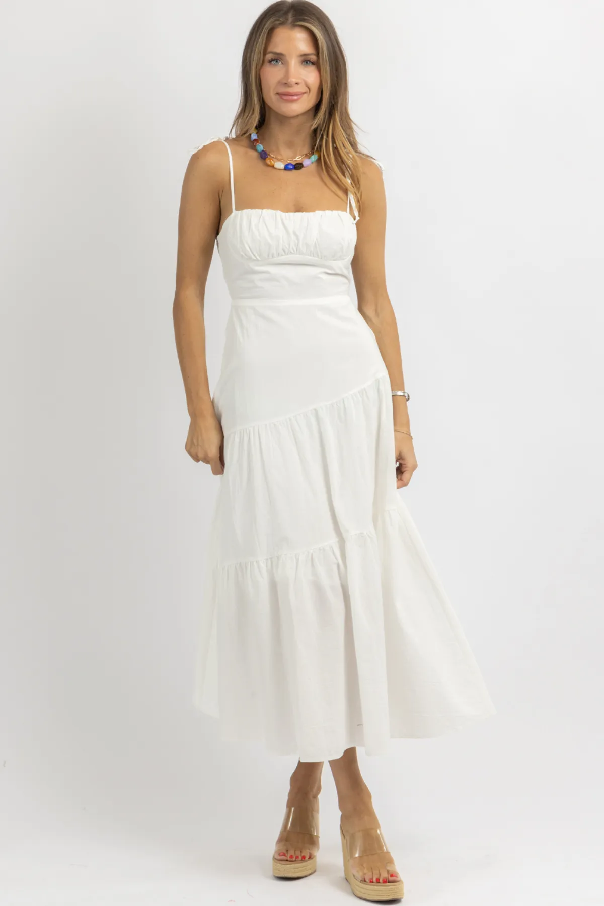 SUNNY WHITE SMOCK DRESS