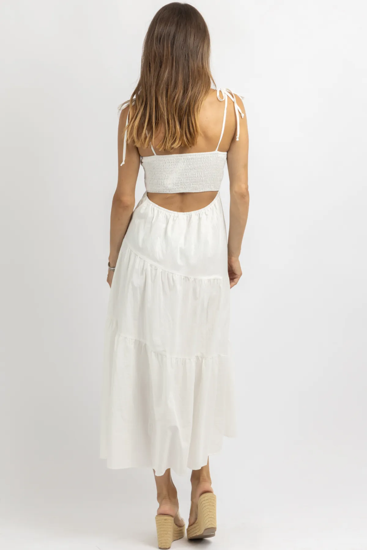 SUNNY WHITE SMOCK DRESS