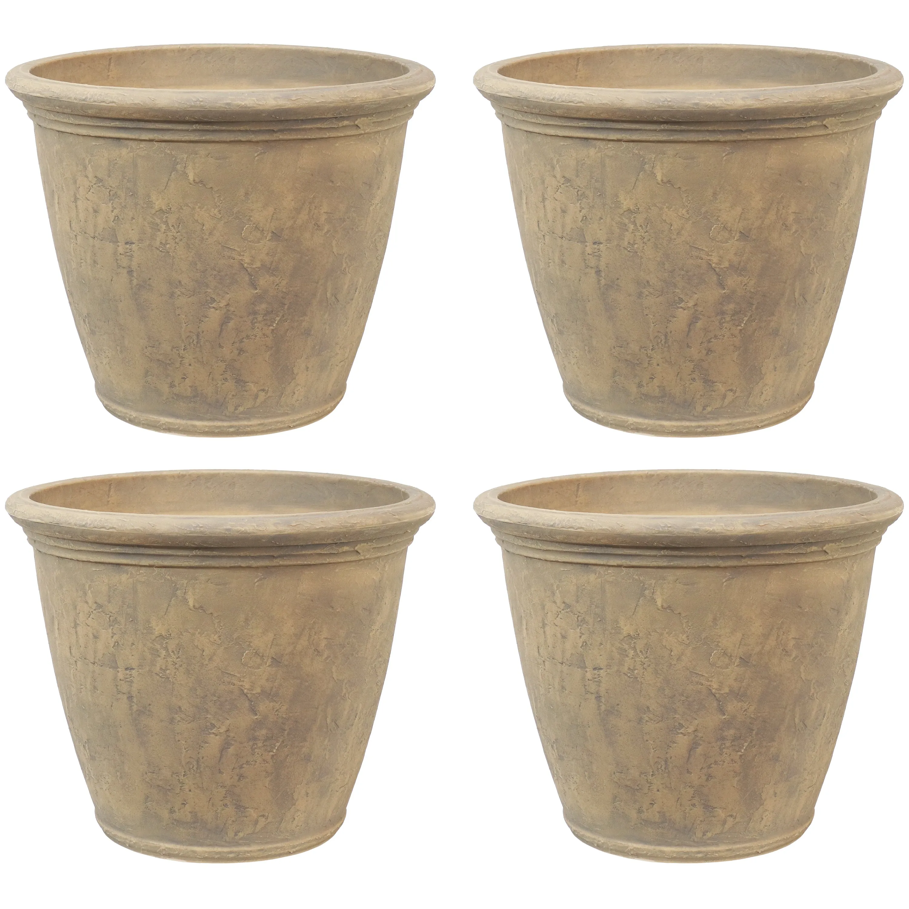 Sunnydaze Anjelica Polyresin Outdoor Flower Pot Planter