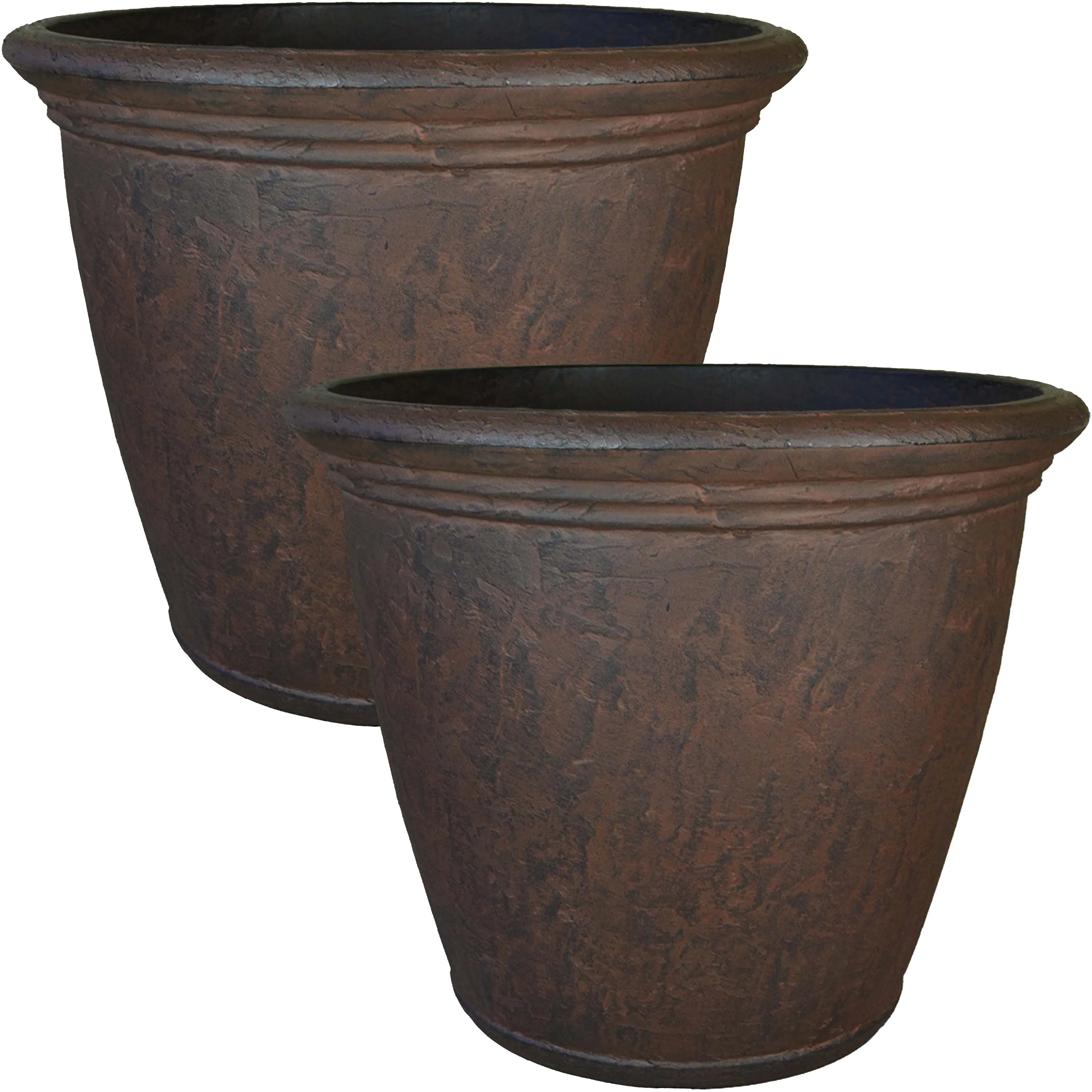 Sunnydaze Anjelica Polyresin Outdoor Flower Pot Planter