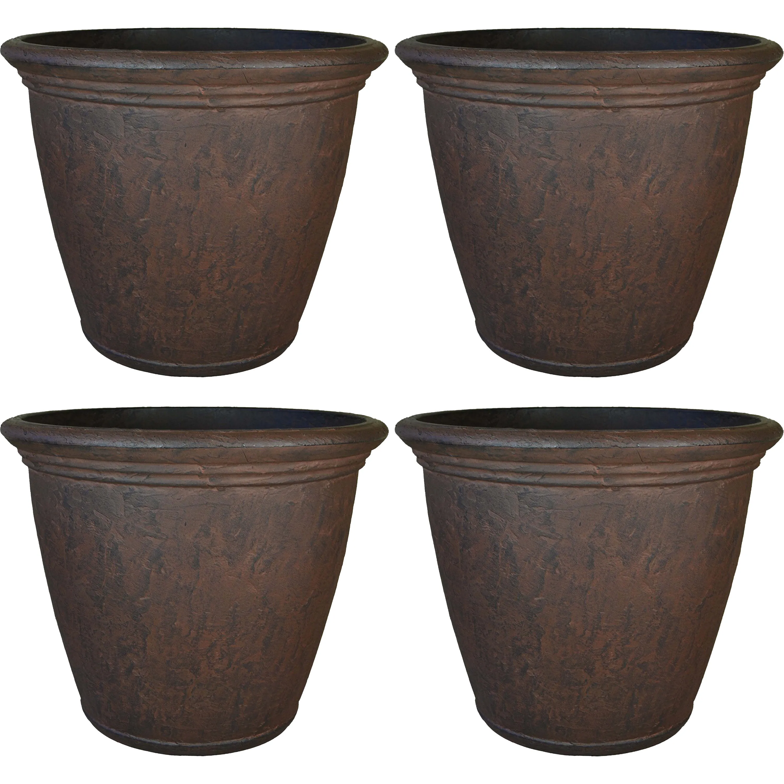 Sunnydaze Anjelica Polyresin Outdoor Flower Pot Planter