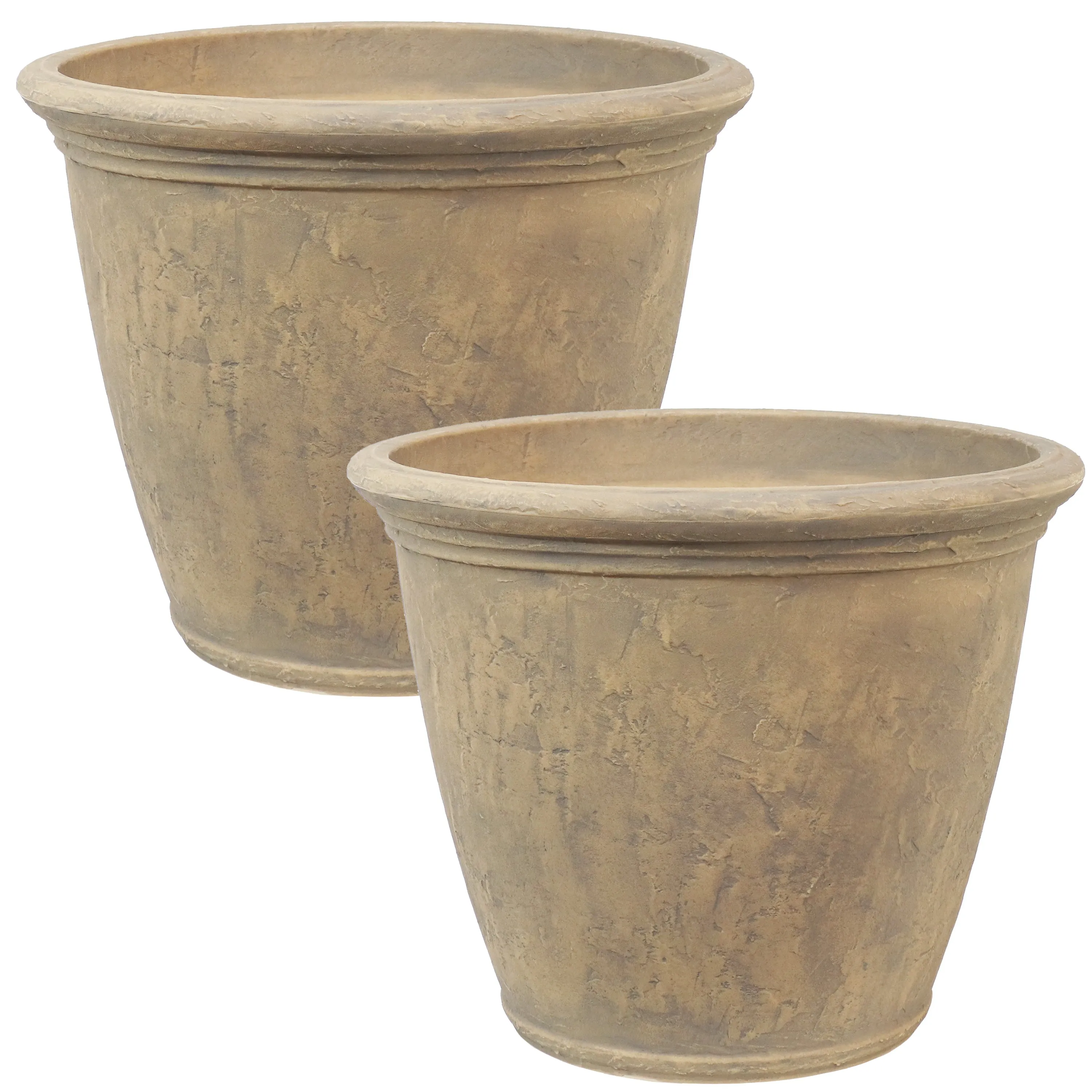 Sunnydaze Anjelica Polyresin Outdoor Flower Pot Planter