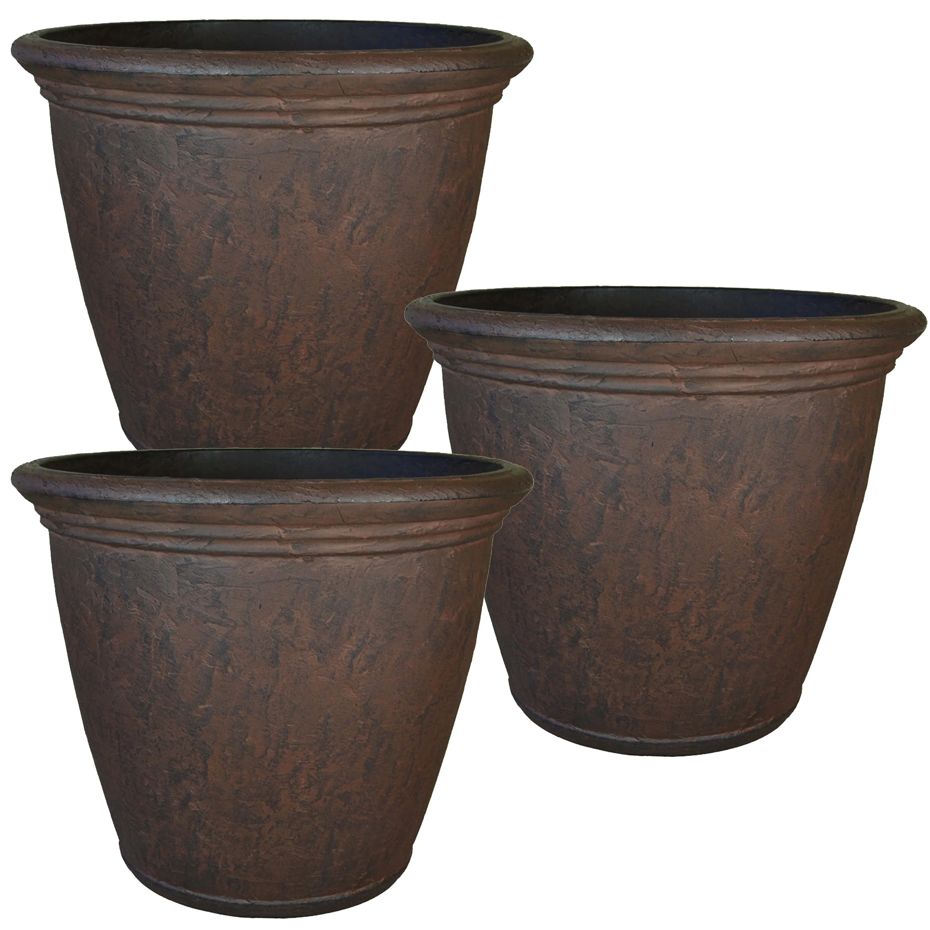 Sunnydaze Anjelica Polyresin Outdoor Flower Pot Planter