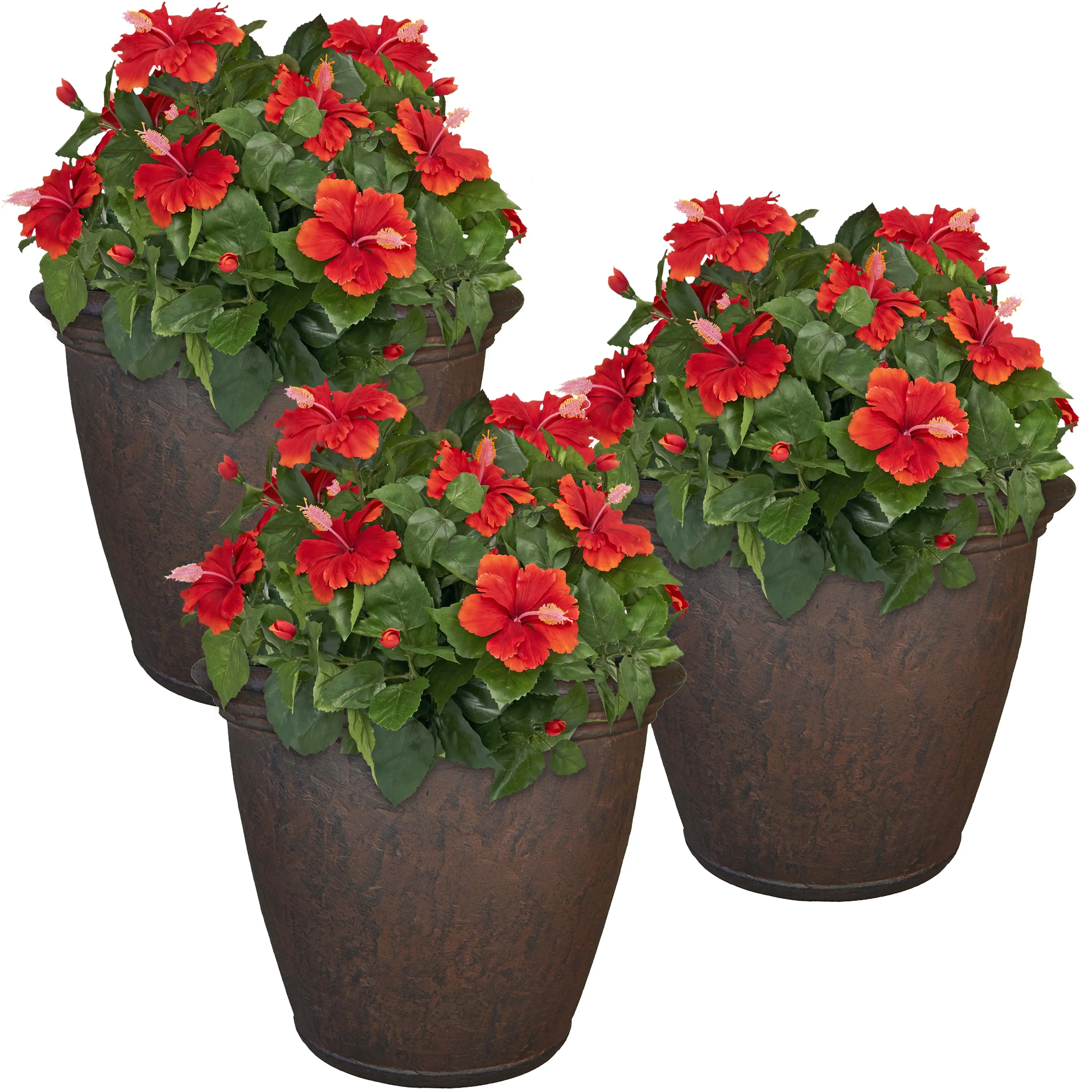 Sunnydaze Anjelica Polyresin Outdoor Flower Pot Planter