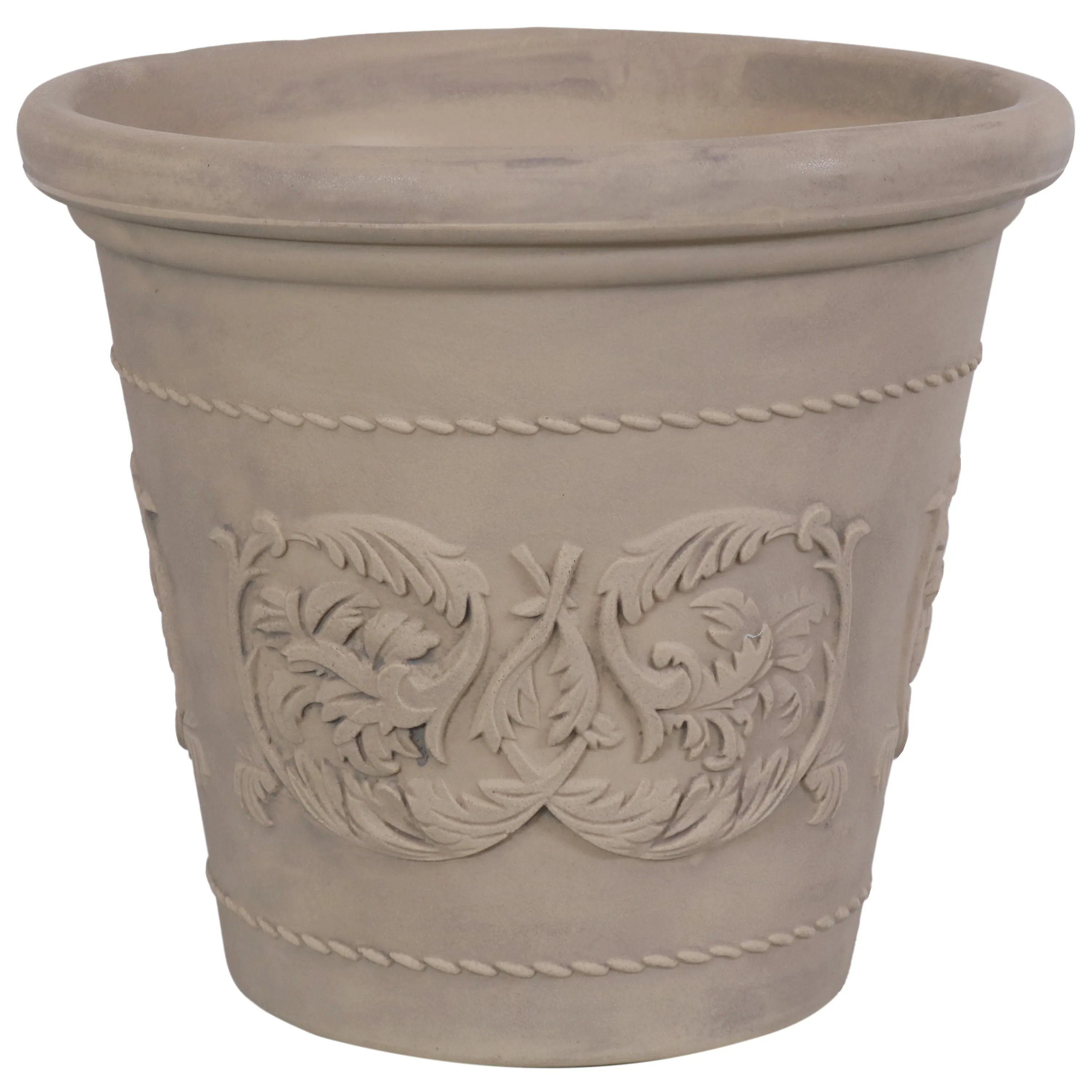 Sunnydaze Arabella Polyresin Outdoor Flower Pot Planter