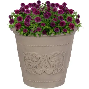 Sunnydaze Arabella Polyresin Outdoor Flower Pot Planter