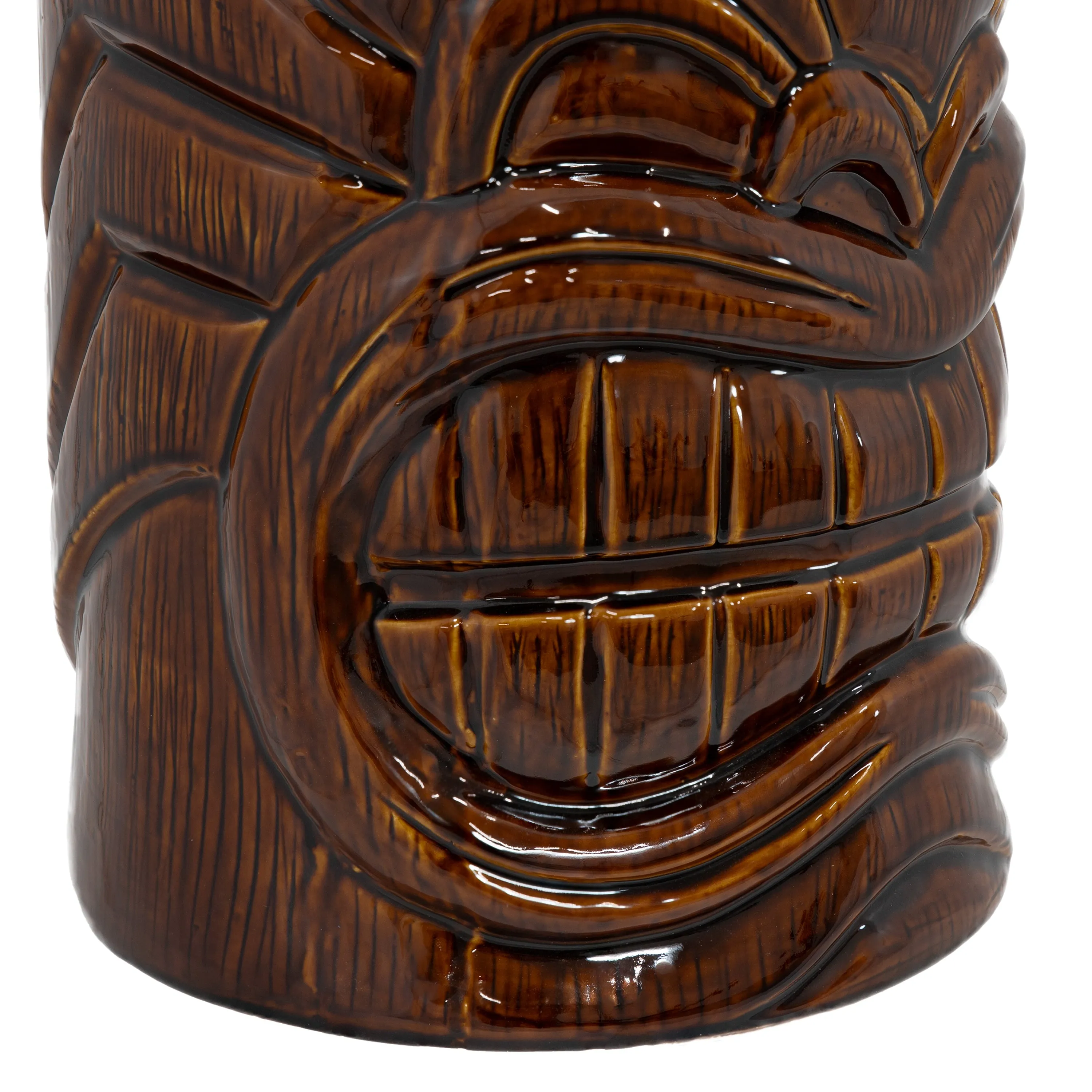 Sunnydaze Tiki Head Ceramic Garden Stool Side Table - 17"