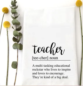 Teacher Definition Tea Towel