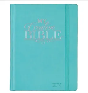 Teal Faux Leather Hardcover KJV My Creative Bible