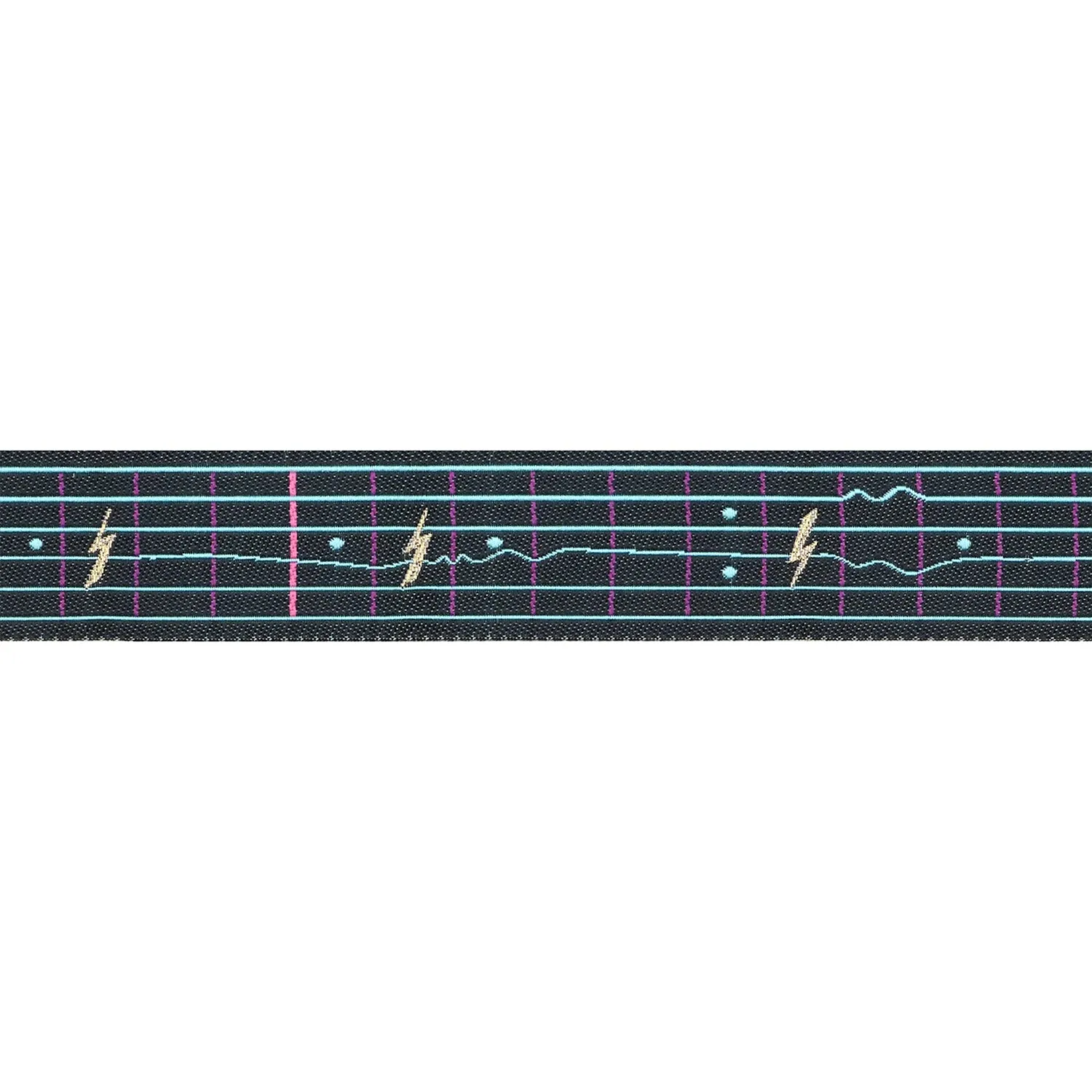 Teddy and the Bears - Fret Board in Black - 7/8" - by Sarah Watts - One Yard