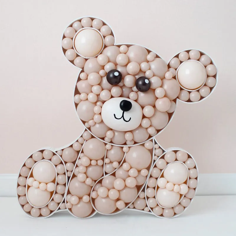 Teddy Bear BALLOON MOSAIC digital design template