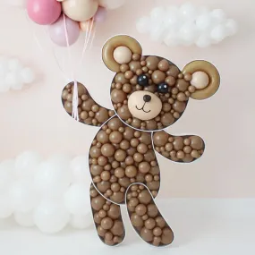 Teddy Bear BALLOON MOSAIC digital design template