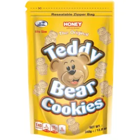 Teddy Bear Honey Flavour Bite-Size Biscuits 340g