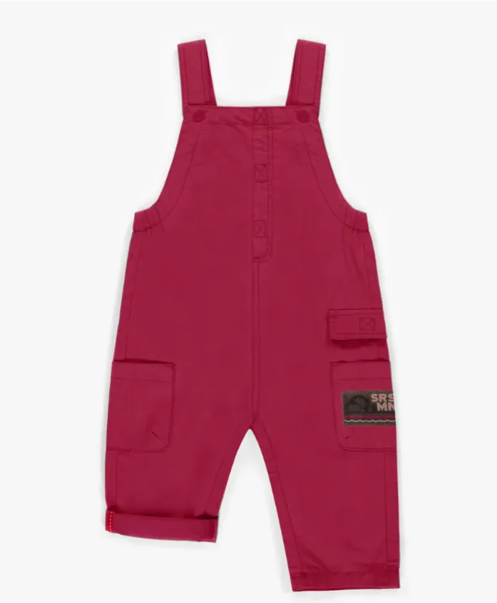 The Parker Khaki Overalls - Pink - BABY