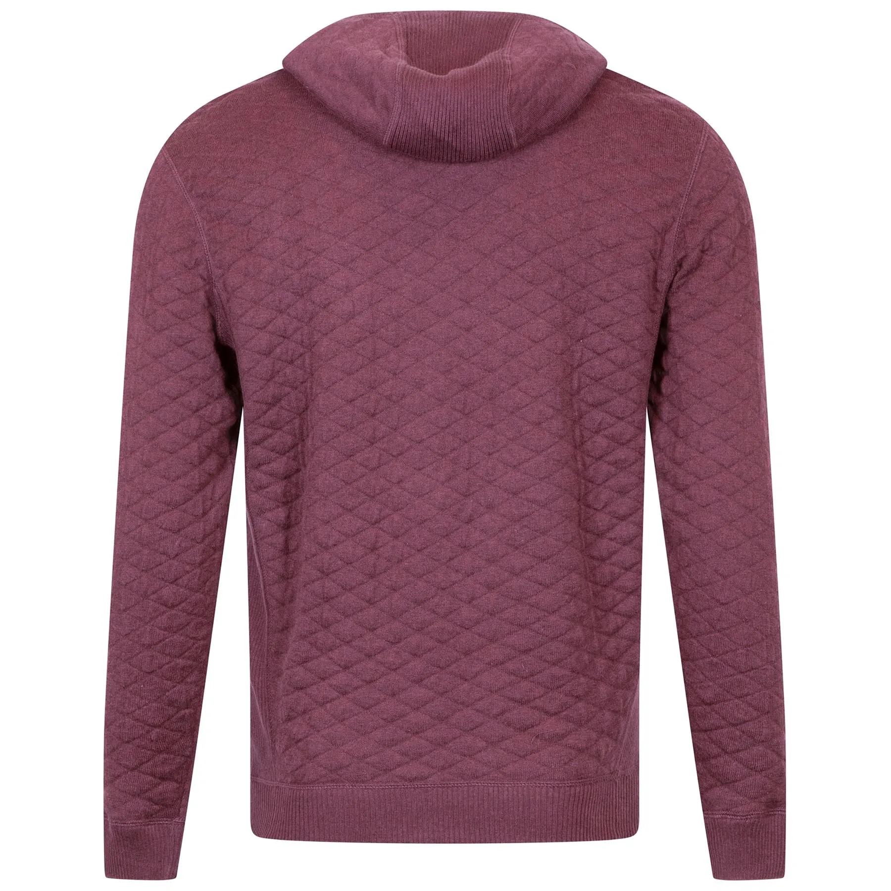 The Wallace Crewneck Sweater Heathered Dark Claret - AW24