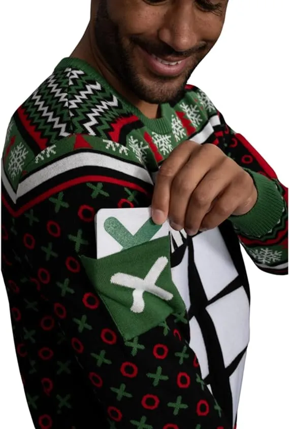 Tic Tac Ho Festive Holiday Party Game Wear Sweater