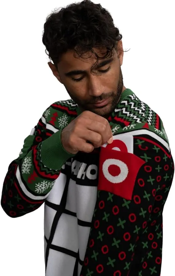 Tic Tac Ho Festive Holiday Party Game Wear Sweater