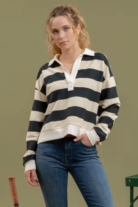 Wayde Wide Stripe Knit Top