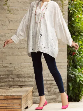 White Lawn Tunic - AL-LK-839